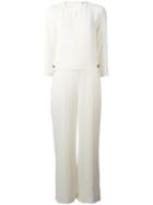 P.a.r.o.s.h. Button Detail Jumpsuit, Women's, Size: Xs, Nude/neutrals, Polyester/spandex/elastane