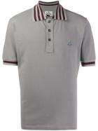 Vivienne Westwood Stripe Detail Polo Shirt - Grey