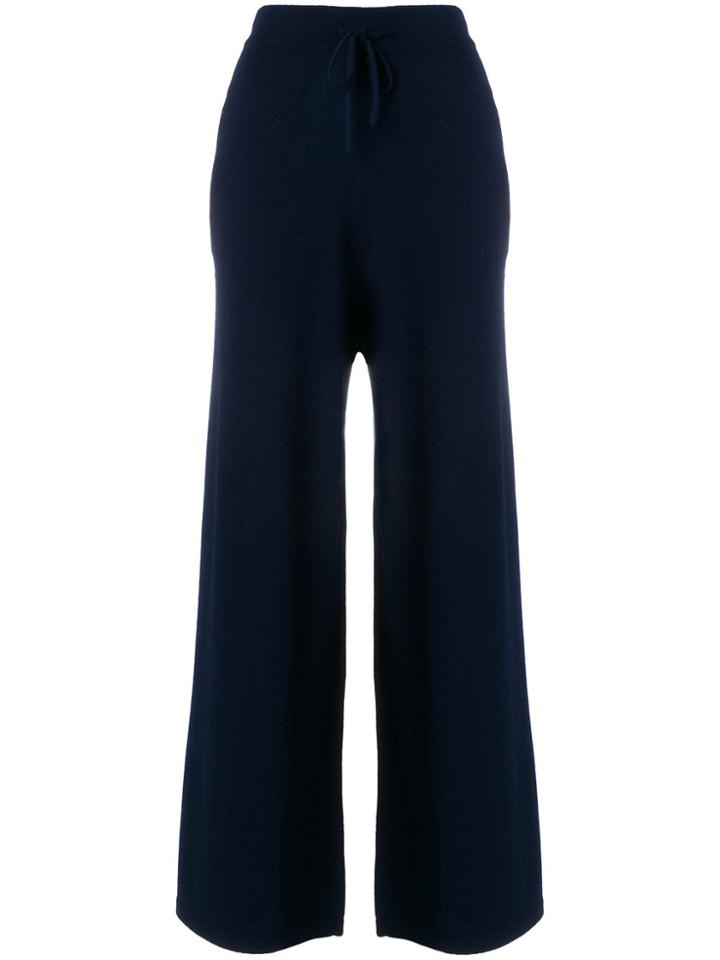 N.peal Cashmere Chain Embellished Trousers - Blue
