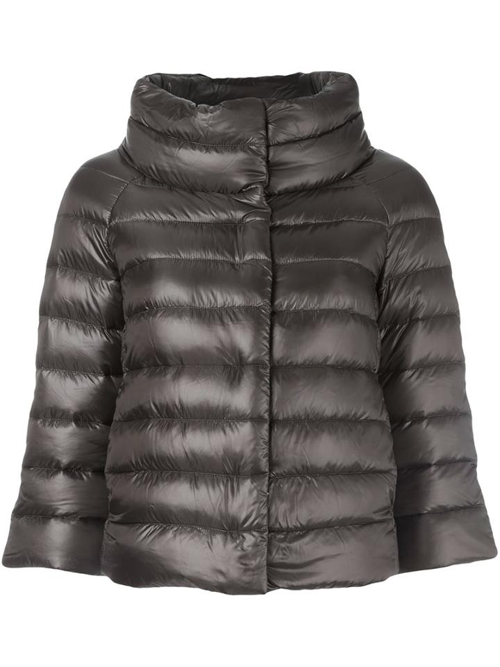 Herno Padded Jacket, Women's, Size: 40, Grey, Polyamide/cotton/feather
