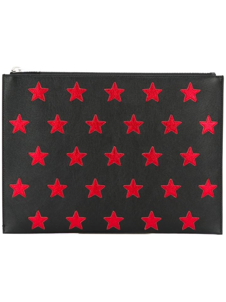 Saint Laurent 'rider California' Zipped Pouch - Black
