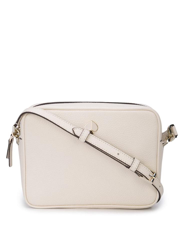 Kate Spade Logo Plaque Crossbody Bag - White