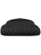 Chanel Vintage Diamond Quilted Clutch - Black