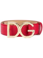 Dolce & Gabbana Dg Leather Belt - Red