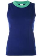 Paul Smith - Knitted Top - Women - Silk/wool - S, Blue, Silk/wool