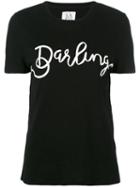 Zoe Karssen - Darling T-shirt - Women - Cotton/linen/flax - Xs, Women's, Black, Cotton/linen/flax