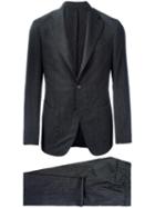 Borrelli Two-piece Suit, Men's, Size: 52, Black, Cupro/viscose/virgin Wool