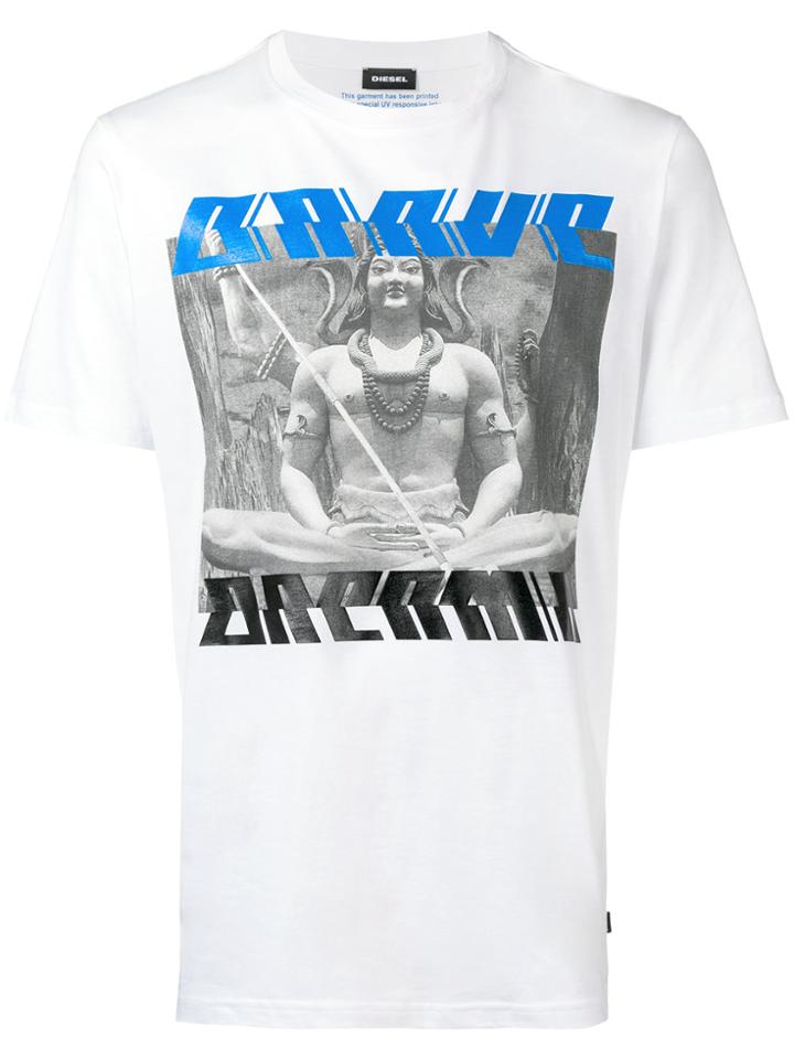 Diesel Photographic Print T-shirt - White