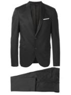 Neil Barrett Classic Formal Suit, Men's, Size: 48, Black, Cotton/spandex/elastane/polyester/viscose