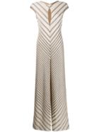 Missoni Diagonal Stripe Knit Jumpsuit - Neutrals