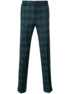 Ps By Paul Smith Plaid Slim Fit Trousers - Blue