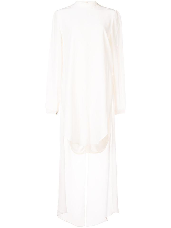 Thomas Wylde High Low Hem Dress - White