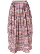 Isa Arfen Ruffle-trim Billow Skirt - Multicolour