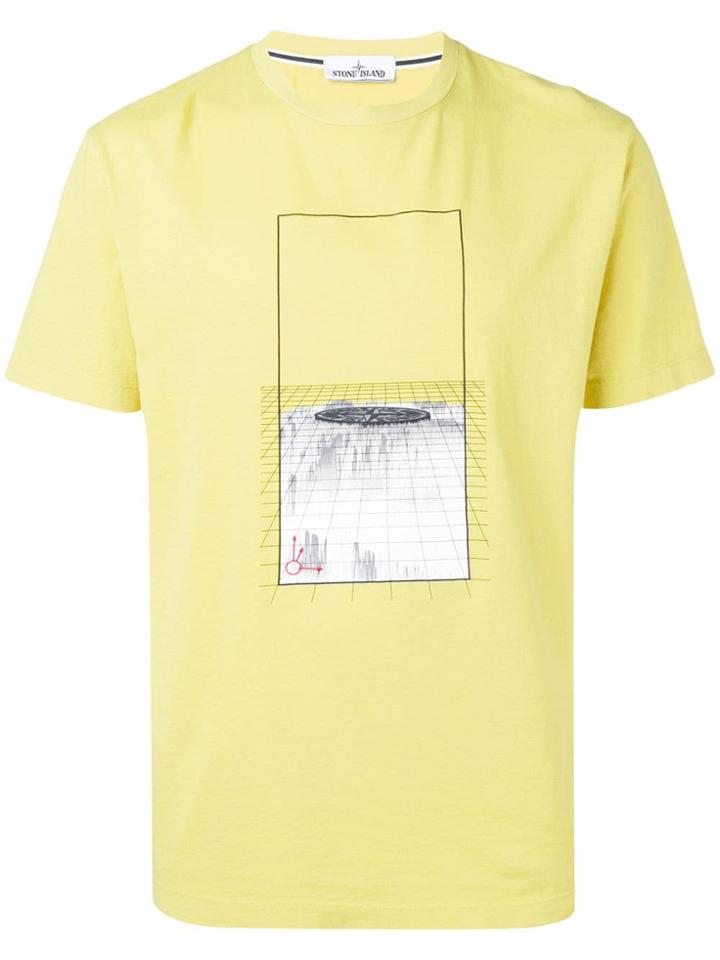 Stone Island Yellow Graphic T-shirt