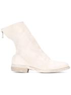 Guidi Rear Zip Boots, Men's, Size: 40, White, Leather