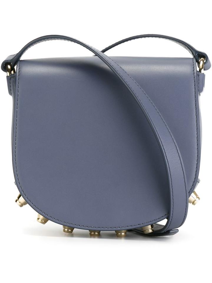 Alexander Wang Lia Sling Crossbody Bag, Women's, Blue, Calf Leather/metal Other