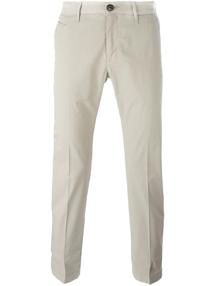 Jacob Cohen Chino Trousers, Men's, Size: 38, Nude/neutrals, Cotton/spandex/elastane