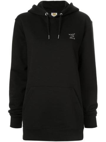 Yeah Right! What The Heck Hoodie - Black