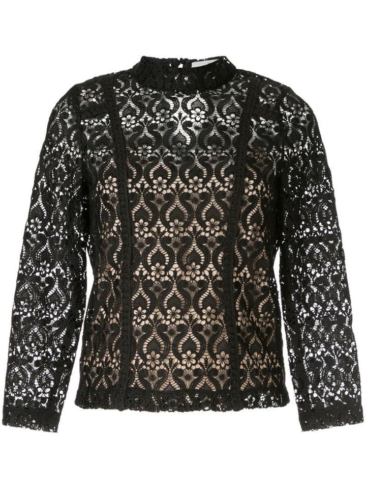 We Are Kindred Sheer Romily Top - Black