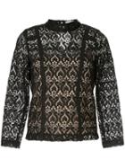We Are Kindred Sheer Romily Top - Black