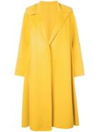 Oscar De La Renta Oversized Fit Coat - Yellow