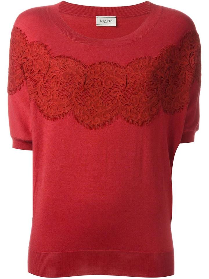 Lanvin Lace Detail Sweater