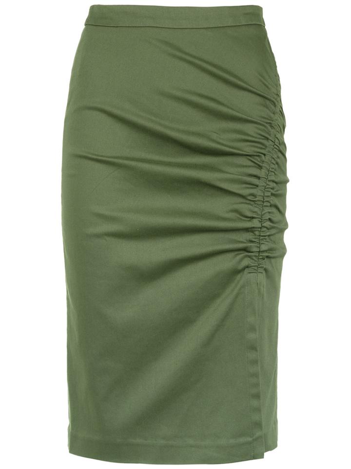 Isolda Heliconia Pencil Skirt - Green