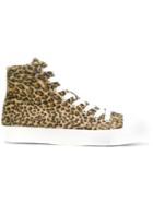 Junya Watanabe Comme Des Garçons Leopard Print Hi-tops - Multicolour