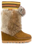 See By Chloé Appliqué Boots - Brown
