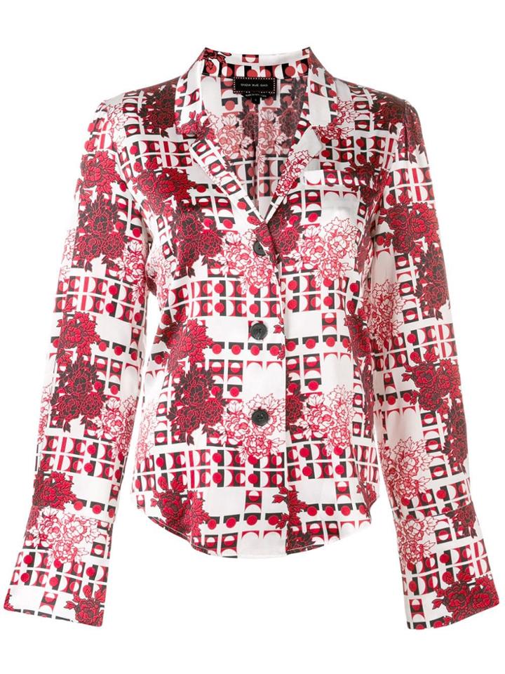 Snow Xue Gao Floral Print Shirt - Red