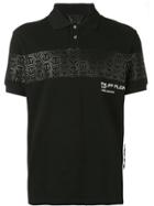 Philipp Plein Metallic Logo Polo Shirt - Black