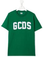 Gcds Kids Teen Logo T-shirt - Green