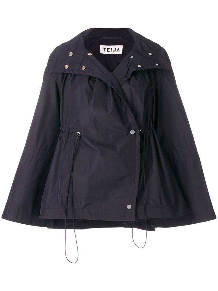 Teija Cape Coat - Blue