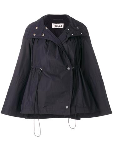 Teija Cape Coat - Blue