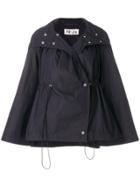 Teija Cape Coat - Blue
