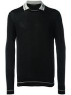 Dolce & Gabbana Crown Detail Polo Shirt, Men's, Size: 50, Black, Wool