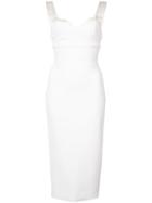 Victoria Beckham Sweetheart Fitted Dress - White
