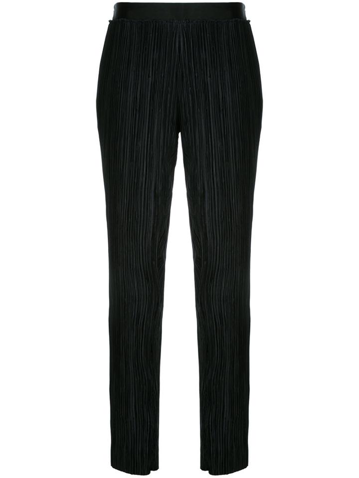 Haider Ackermann - Pleated Trousers - Women - Polyester - 36, Black, Polyester