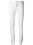 Dsquared2 Twiggy Skinny Jeans, Women's, Size: 40, White, Cotton/spandex/elastane/polyester