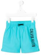 Calvin Klein Kids - Printed Swim Shorts - Kids - Polyester - 10 Yrs, Blue