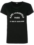 Karl Lagerfeld Logo Print T-shirt - Black