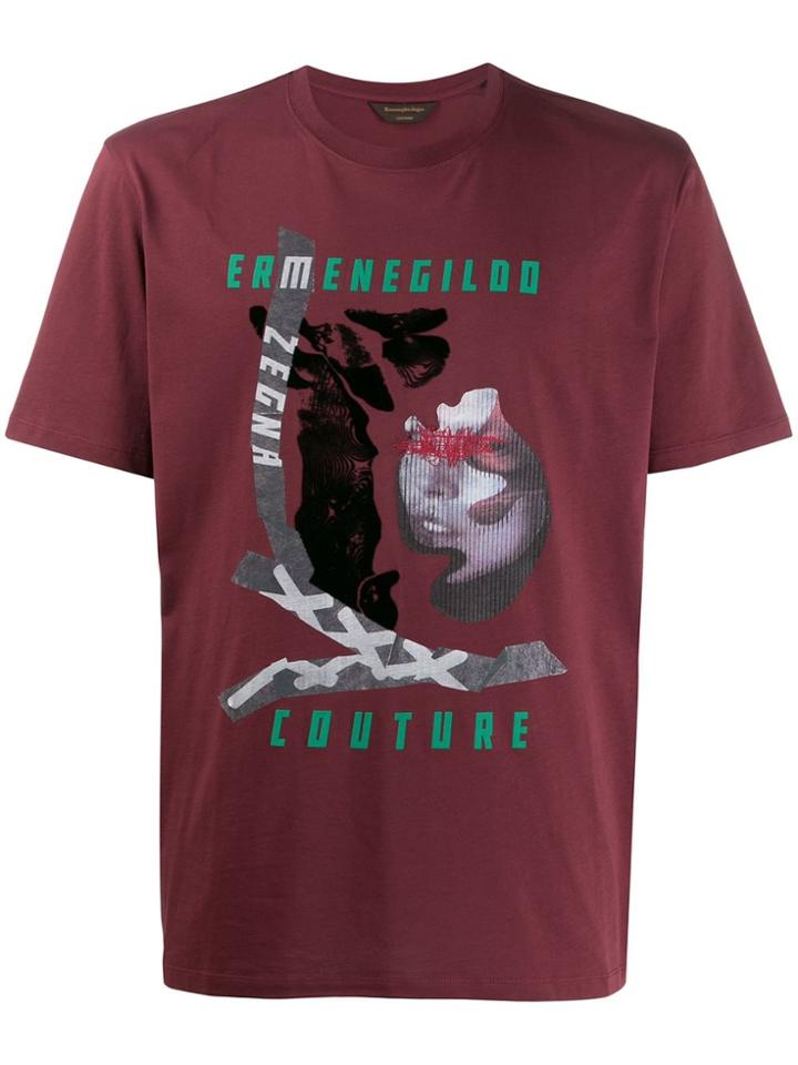Ermenegildo Zegna 'xxx' Print T-shirt - Red