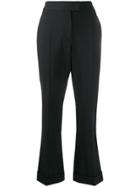 Brunello Cucinelli Cropped Flared Trousers - Black