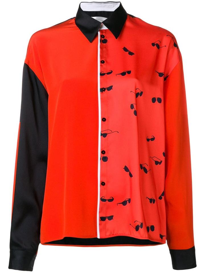 Victoria Victoria Beckham Sunglasses Print Shirt - Red