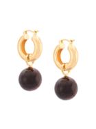 Lizzie Fortunato Jewels Tiger Eye Hoops - Gold