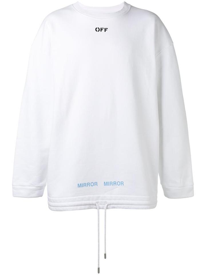 Off-white 'off' Sweatshirt, Men's, Size: Medium, White, Cotton