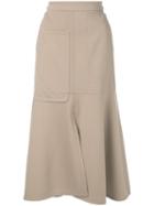 Tibi Stretch Knit Skirt - Neutrals
