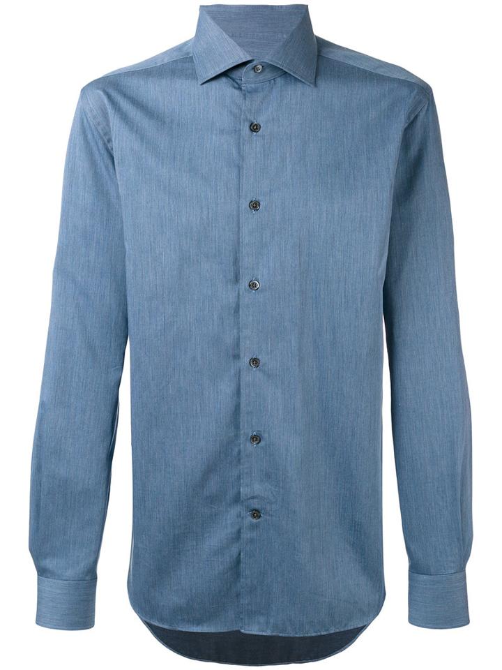 Corneliani Classic Shirt, Men's, Size: 41, Blue, Cotton