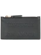 Gucci L'aveugle Par Amour Embossed Card Case - Black