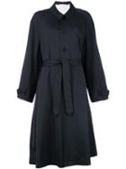 Barena - Trench Coat - Women - Cotton/polyester/spandex/elastane/virgin Wool - 40, Blue, Cotton/polyester/spandex/elastane/virgin Wool